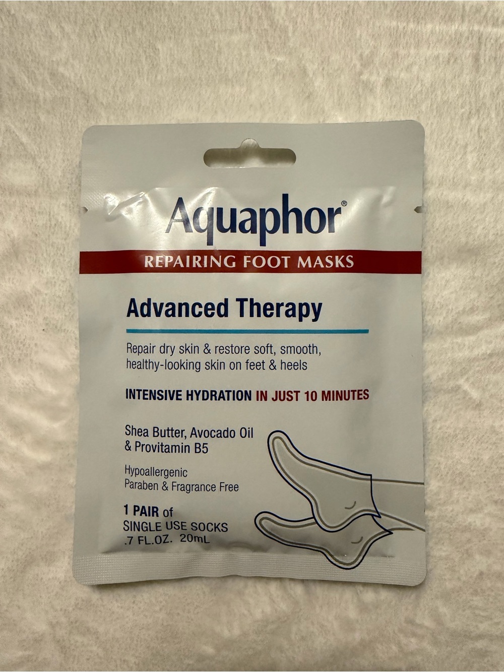 Aquaphor Advanced Therapy Repairing Foot Masks 1 Pair
